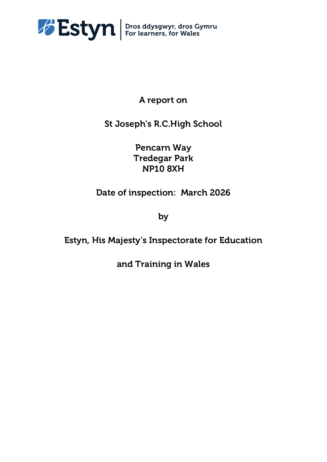 Estyn Report 2026