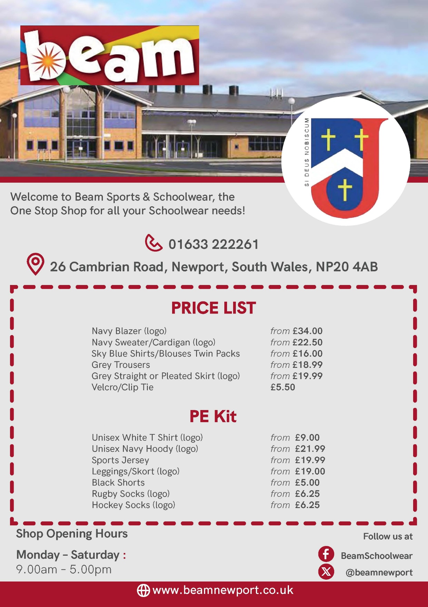 Beam Uniform Price List 2026